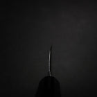 Kiritsuke Deba Silver Steel #3 Mirror Buffalo Ebony Handle 180mm (7”)-[Musashi]-[Japanese-Kitchen-Knives]