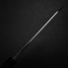 Kiritsuke Deba Silver Steel #3 Mirror Buffalo Ebony Handle 180mm-[Musashi]-[Japanese-Kitchen-Knives]