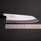 Kiritsuke Deba Silver Steel #3 Mirror Buffalo Ebony Handle 180mm-[Musashi]-[Japanese-Kitchen-Knives]