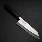 Kiritsuke Deba Silver Steel #3 Mirror Buffalo Ebony Handle 180mm-[Musashi]-[Japanese-Kitchen-Knives]