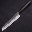 Kiritsuke Gyuto Blue Steel #1 Kurouchi Suminagashi Buffalo Ebony Handle 200mm (7.9”)-[Musashi]-[Japanese-Kitchen-Knives]