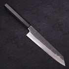 Kiritsuke Gyuto Blue Steel #1 Kurouchi Suminagashi Buffalo Ebony Handle 200mm (7.9”)-[Musashi]-[Japanese-Kitchen-Knives]