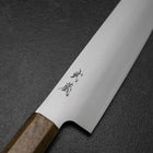 Kiritsuke Gyuto Blue Steel #2 Polished Olive Handle 210mm-[Musashi]-[Japanese-Kitchen-Knives]