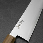 Kiritsuke Gyuto Blue Steel #2 Polished Olive Handle 240mm-[Musashi]-[Japanese-Kitchen-Knives]