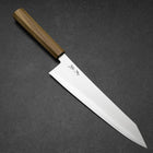 Kiritsuke Gyuto Blue Steel #2 Polished Olive Handle 240mm-[Musashi]-[Japanese-Kitchen-Knives]