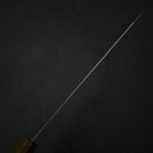 Kiritsuke Gyuto Blue Steel #2 Polished Stainless Clad Olive Handle 210mm (8.3”)-[Musashi]-[Japanese-Kitchen-Knives]