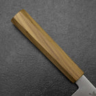 Kiritsuke Gyuto Blue Steel #2 Polished Stainless Clad Olive Handle 240mm-[Musashi]-[Japanese-Kitchen-Knives]
