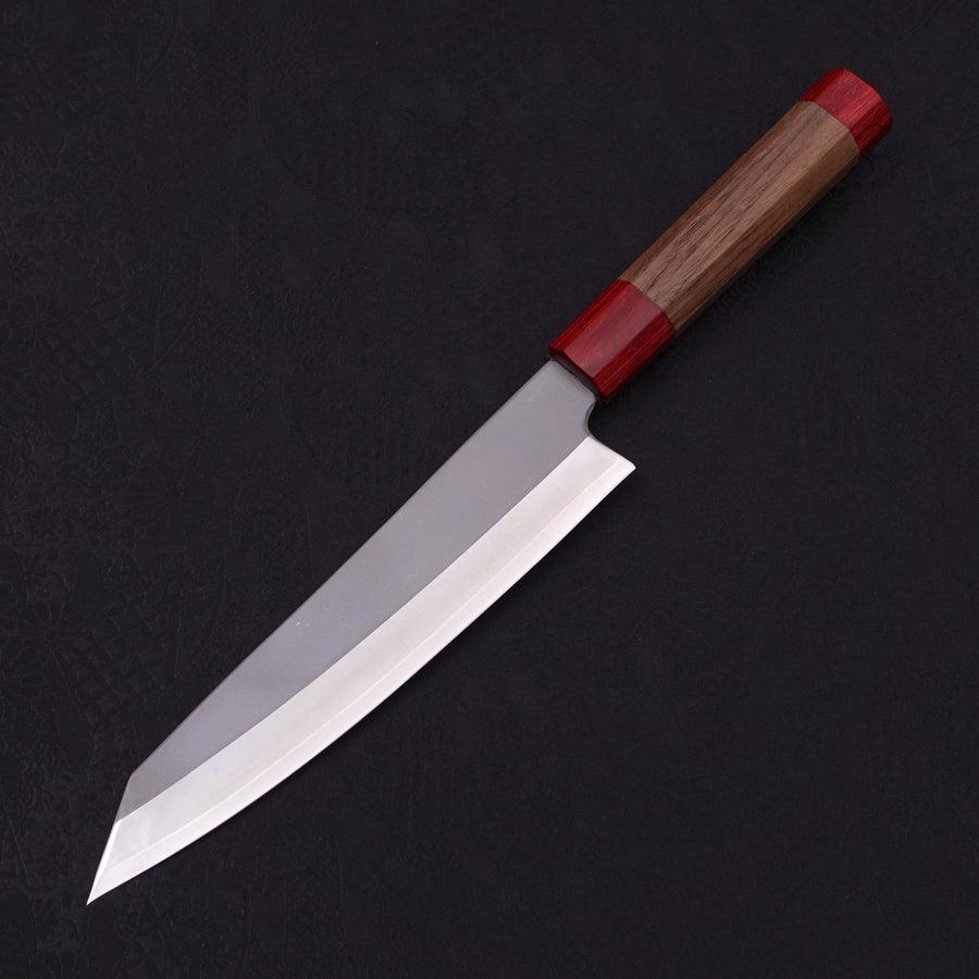 Kiritsuke Gyuto HAP-40 High Speed Tool Steel Walnut Red Handle 200mm-Polished-HAP-40-Japanese Handle-[Musashi]-[Japanese-Kitchen-Knives]