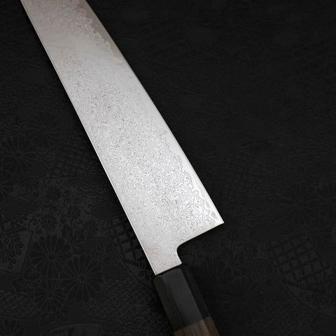 Kiritsuke Gyuto SG-2 Damascus Dark Green Handle 240mm (9.4”)-[Musashi]-[Japanese-Kitchen-Knives]