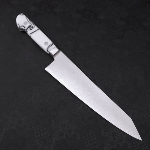 Kiritsuke Gyuto SG-2 Damascus White Handle 240mm (9.4”)-[Musashi]-[Japanese-Kitchen-Knives]