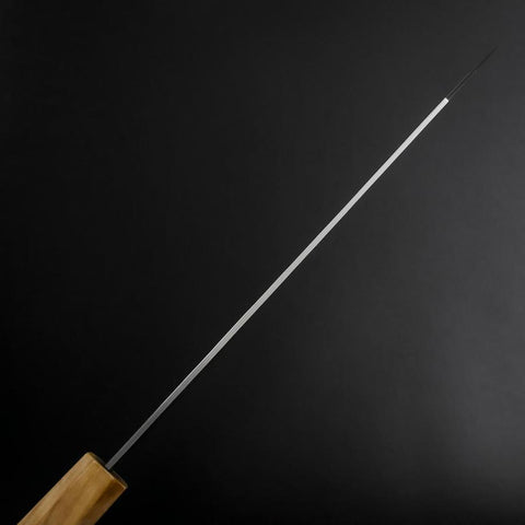 Kiritsuke Gyuto SLD Nickel Tsuchime Colored Damascus Olive Handle 210mm Limited Edition-[Musashi]-[Japanese-Kitchen-Knives]