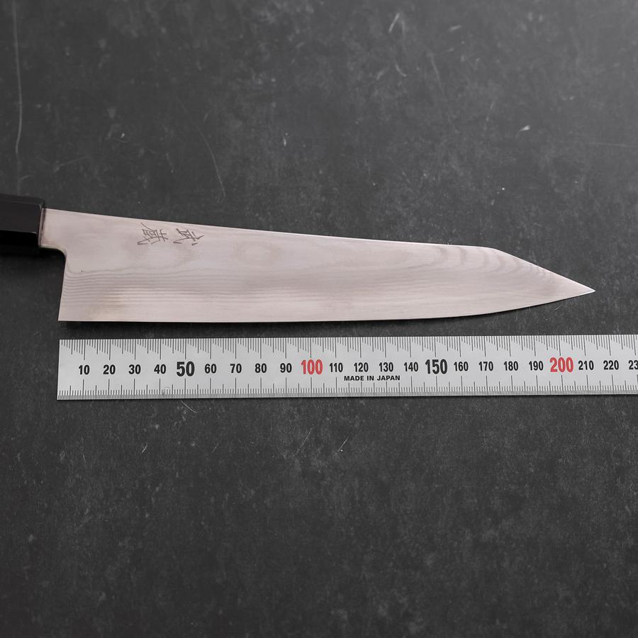 切付牛刀 銀紙3号 ダマスカス 水牛ウェンジ柄 210mm – MUSASHI