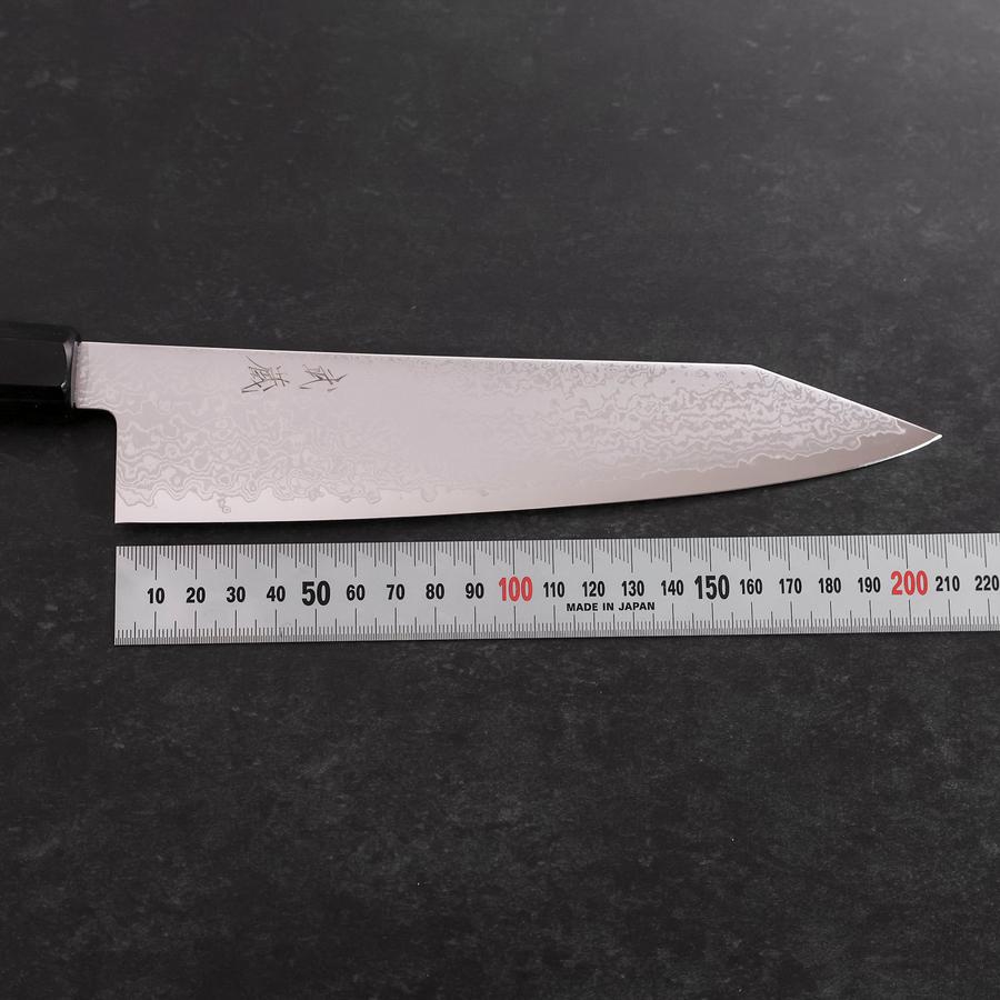 切付牛刀 VG-10 ダマスカス 八角コムプライト(レッド)柄 210mm – MUSASHI