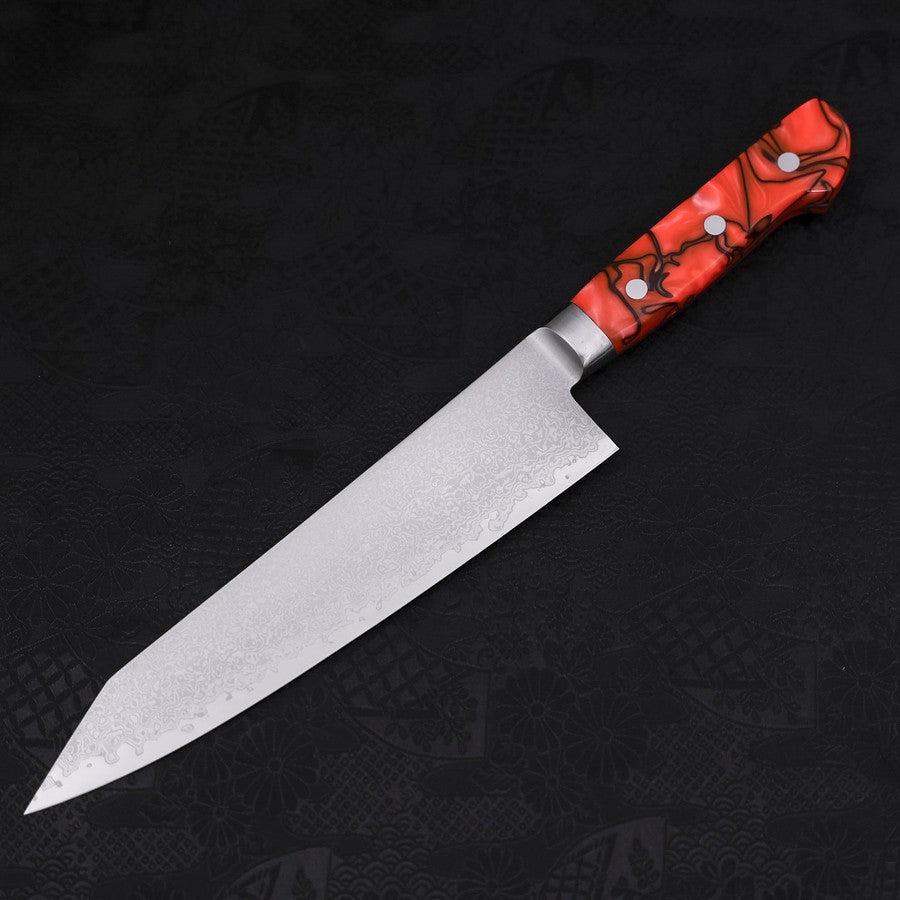 切付牛刀 VG-10 ダマスカス オレンジ柄 210mm – MUSASHI