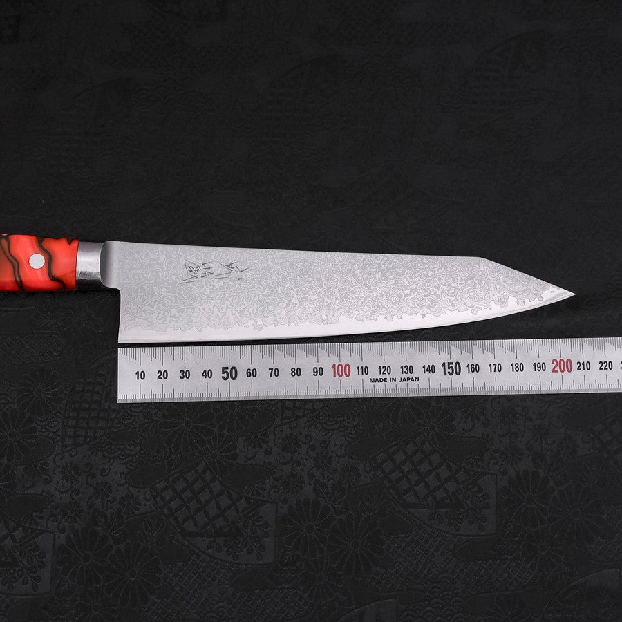 切付牛刀 VG-10 ダマスカス オレンジ柄 210mm – MUSASHI