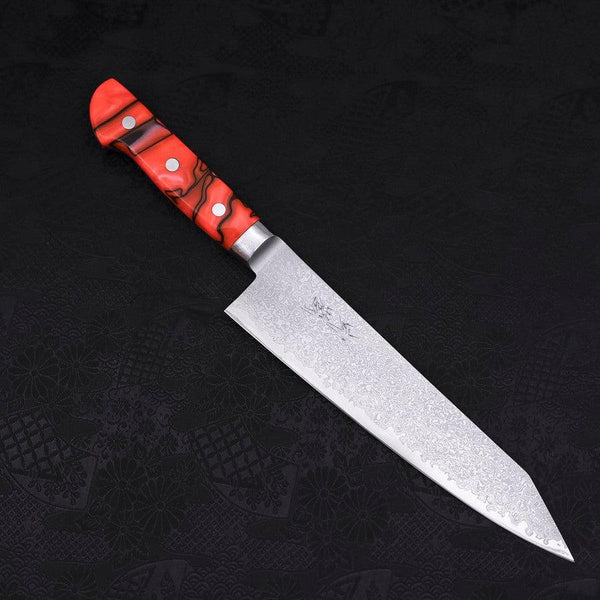 切付牛刀 VG-10 ダマスカス オレンジ柄 210mm – MUSASHI