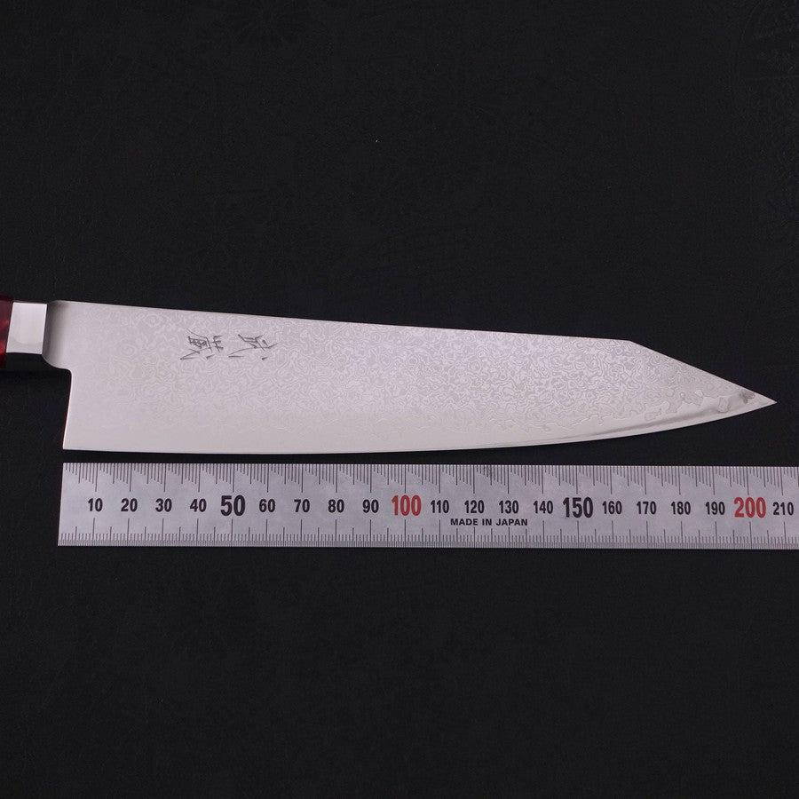 切付牛刀 VG-10 ダマスカス 赤柄 210mm – MUSASHI