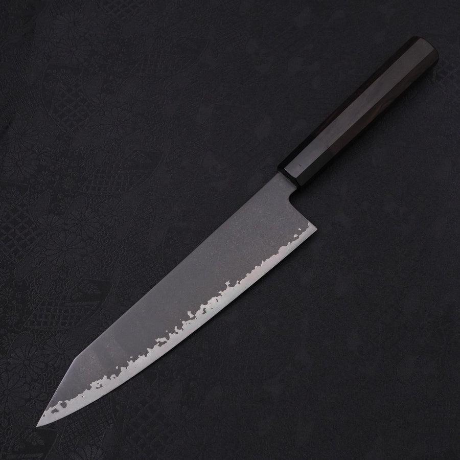 Kiritsuke Gyuto VG-10 Kurozome Damascus Buffalo Ebony Handle 210mm-Damascus-VG-10-Japanese Handle-[Musashi]-[Japanese-Kitchen-Knives]