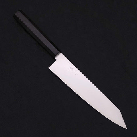 Kiritsuke Gyuto ZDP-189 Polished Buffalo Ebony Handle 210mm (8.3”)-[Musashi]-[Japanese-Kitchen-Knives]