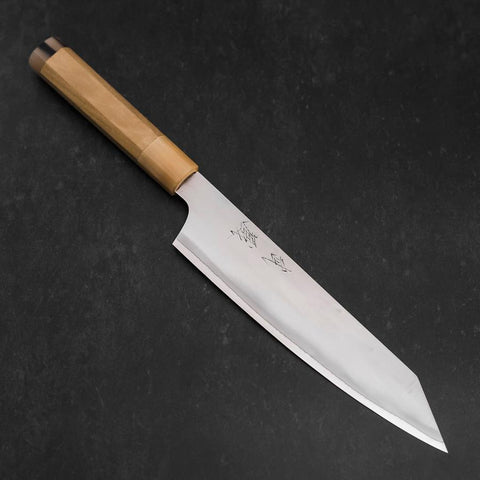 Kiritsuke HAP-40 Polished Double Buffalo Capped Magnolia Handle 200mm (7.9”)-[Musashi]-[Japanese-Kitchen-Knives]