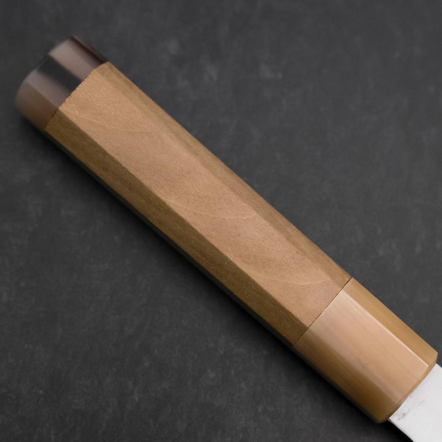 Kiritsuke HAP-40 Polished Double Buffalo Capped Magnolia Handle 200mm-[Musashi]-[Japanese-Kitchen-Knives]