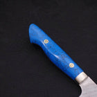 Kiritsuke Nakiri SG-2 Tsuchime Turquoise Blue Handle 170mm (6.7”)-[Musashi]-[Japanese-Kitchen-Knives]
