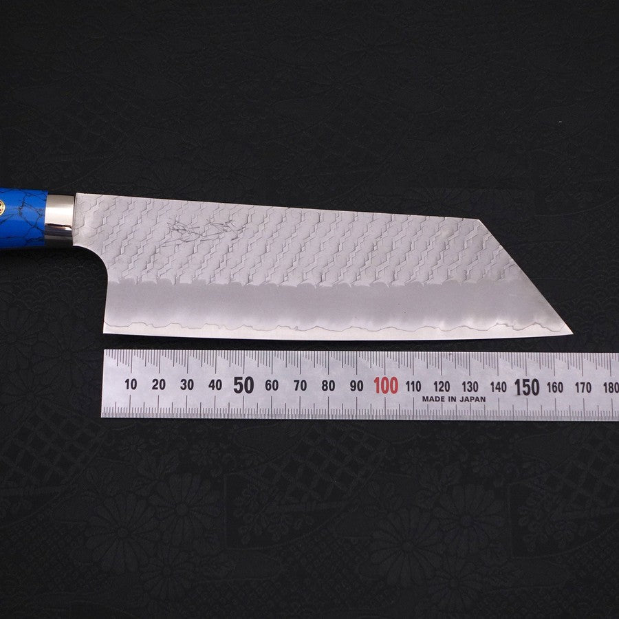切付菜切 SG-2 槌目 ターコイズブルー柄 170mm – MUSASHI