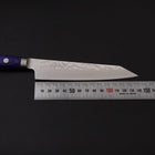 Kiritsuke Petty AUS-10 Stainless Tsuchime Western-Blue Handle 145mm (5.7”)-[Musashi]-[Japanese-Kitchen-Knives]