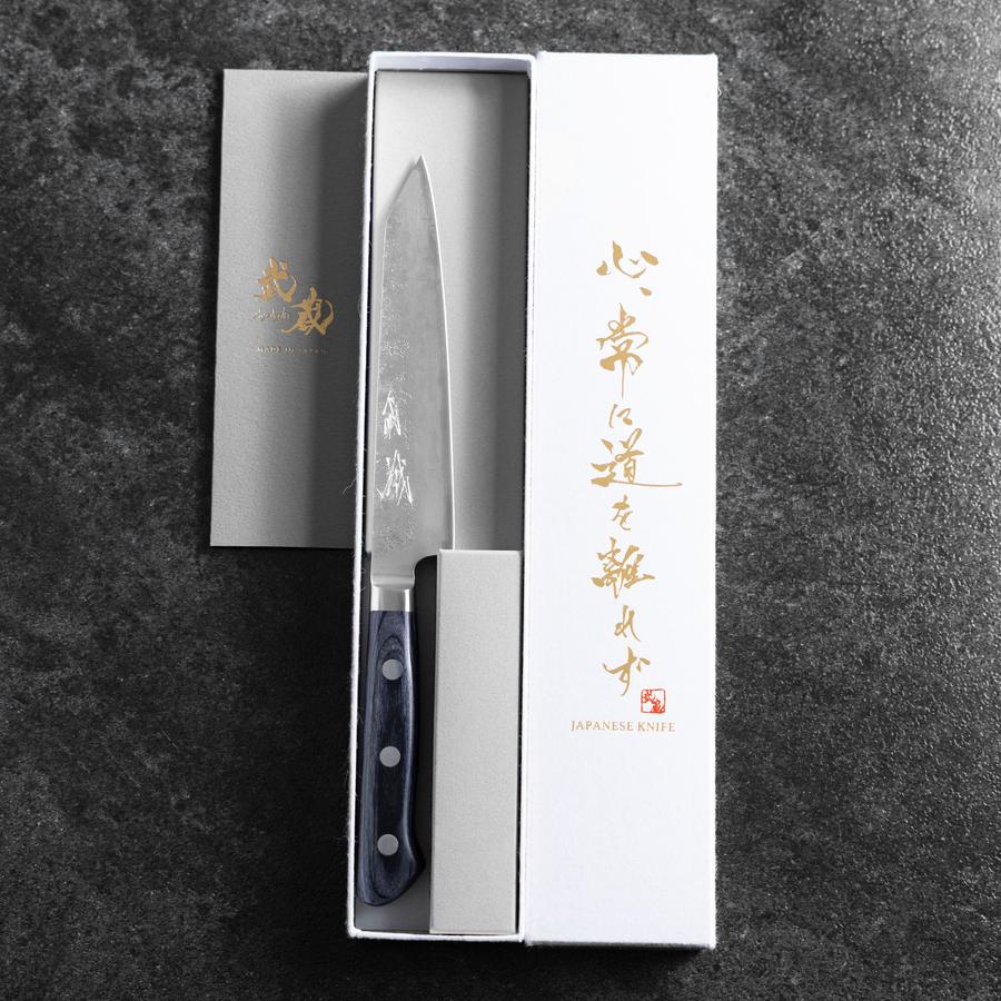 切付ペティ 青紙2号 ステン割込 梨地 洋風柄 135mm – MUSASHI