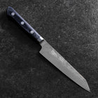 Kiritsuke Petty Blue Steel #2 Nashiji Stainless Clad Dark Blue Western Handle 140mm (5.5”)-[Musashi]-[Japanese-Kitchen-Knives]