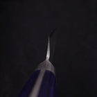 Kiritsuke Petty Blue Steel #2 Nashiji Stainless Clad Western Handle 140mm (5.5”)-[Musashi]-[Japanese-Kitchen-Knives]