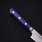 Kiritsuke Petty Blue Steel #2 Nashiji Stainless Clad Western Handle 140mm (5.5”)-[Musashi]-[Japanese-Kitchen-Knives]