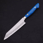 Kiritsuke Petty SG-2 Tsuchime Turquoise Blue Handle 150mm (5.9”)-[Musashi]-[Japanese-Kitchen-Knives]