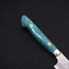 Kiritsuke Petty SG-2 Tsuchime Turquoise Green Handle 150mm (5.9”)-[Musashi]-[Japanese-Kitchen-Knives]