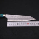 Kiritsuke Petty SG-2 Tsuchime Turquoise Green Handle 150mm (5.9”)-[Musashi]-[Japanese-Kitchen-Knives]