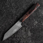 Kiritsuke Petty SLD Black Damascus Ebony Handle 110mm-[Musashi]-[Japanese-Kitchen-Knives]