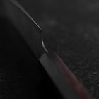 Kiritsuke Petty SLD Black Damascus Ebony Handle 110mm-[Musashi]-[Japanese-Kitchen-Knives]