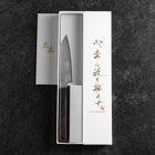 Kiritsuke Petty SLD Black Damascus Ebony Handle 110mm-[Musashi]-[Japanese-Kitchen-Knives]