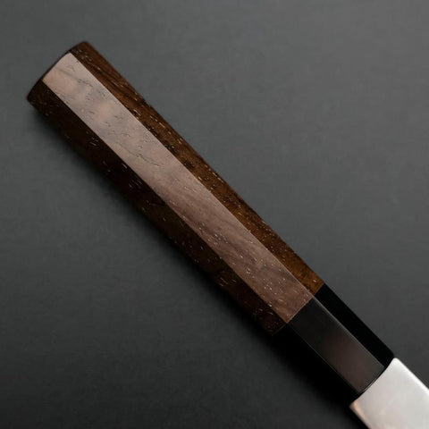 Kiritsuke Petty SLD Mirror Buffalo Walnut Handle 125mm-[Musashi]-[Japanese-Kitchen-Knives]
