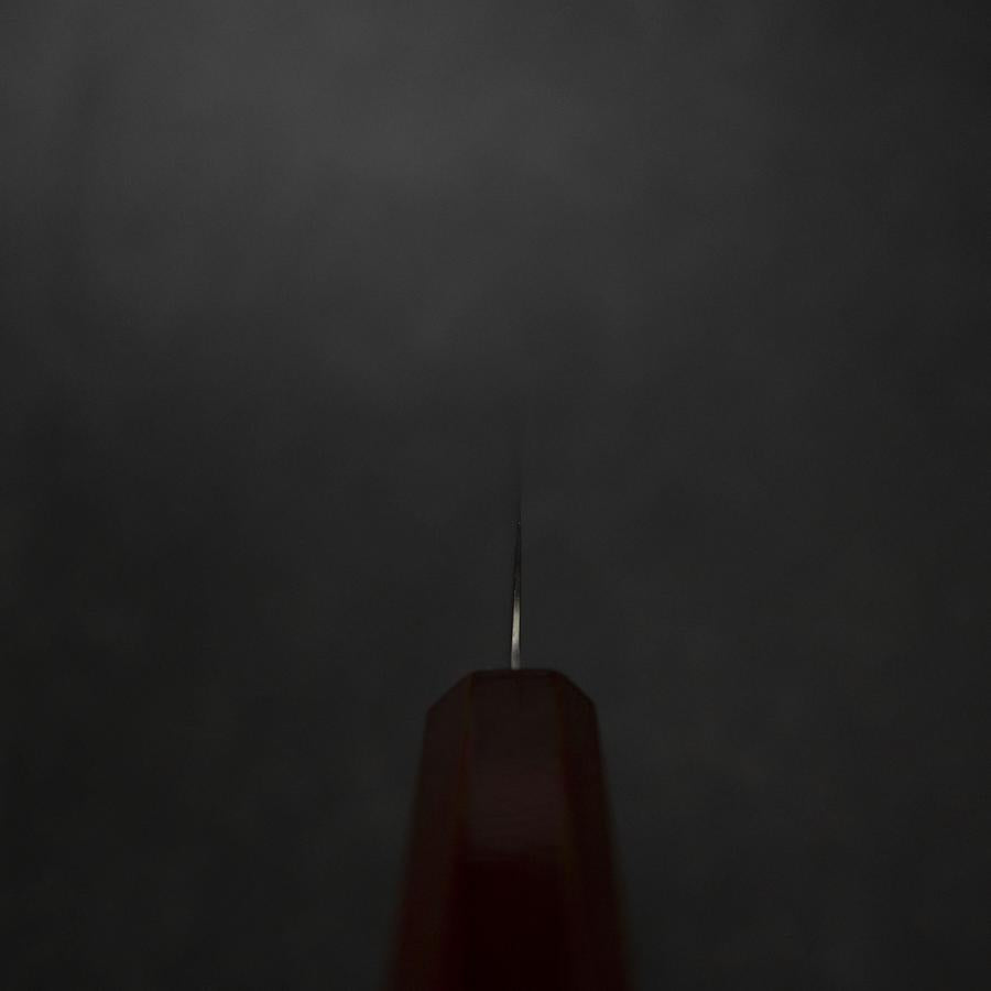 Kiritsuke Petty SLD Mirror Red Urushi Handle 125mm-[Musashi]-[Japanese-Kitchen-Knives]