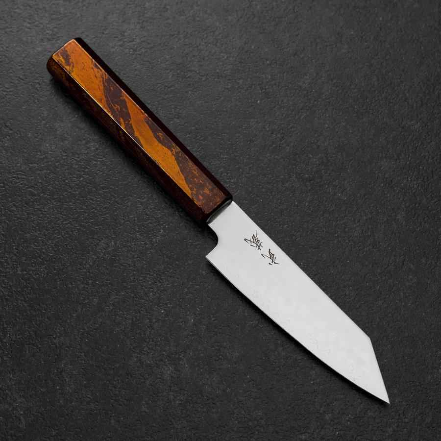 Kiritsuke Petty SLD Mirror Red Urushi Handle 125mm-[Musashi]-[Japanese-Kitchen-Knives]