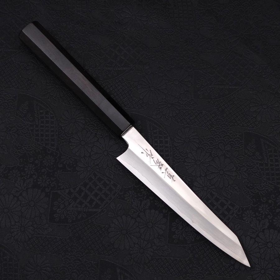 切付ペティ 銀紙3号 鏡面 黒檀水牛柄 150mm – MUSASHI