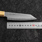 Kiritsuke Petty Silver Steel #3 Nashiji Olive Handle 125mm-[Musashi]-[Japanese-Kitchen-Knives]