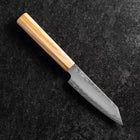 Kiritsuke Petty Silver Steel #3 Nashiji Olive Handle 125mm-[Musashi]-[Japanese-Kitchen-Knives]