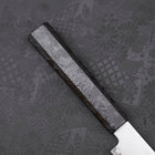 Kiritsuke Petty VG-10 Damascus Black Ishime Handle 150mm (5.9”)-[Musashi]-[Japanese-Kitchen-Knives]