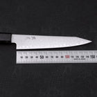 Kiritsuke Petty VG-10 Damascus Black Ishime Handle 150mm (5.9”)-[Musashi]-[Japanese-Kitchen-Knives]