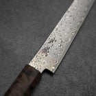 Kiritsuke Petty VG-10 Damascus Brown Birch Handle 135mm-[Musashi]-[Japanese-Kitchen-Knives]