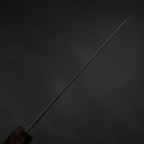 Kiritsuke Petty VG-10 Damascus Brown Birch Handle 135mm-[Musashi]-[Japanese-Kitchen-Knives]