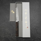 Kiritsuke Petty VG-10 Damascus Brown Birch Handle 135mm-[Musashi]-[Japanese-Kitchen-Knives]