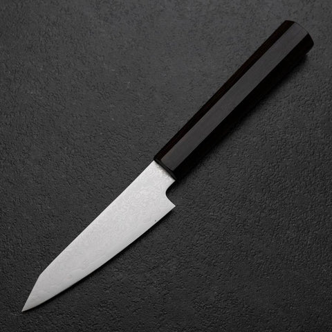 Kiritsuke Petty VG-10 Damascus Ebony Handle 100mm (3.9”)-[Musashi]-[Japanese-Kitchen-Knives]